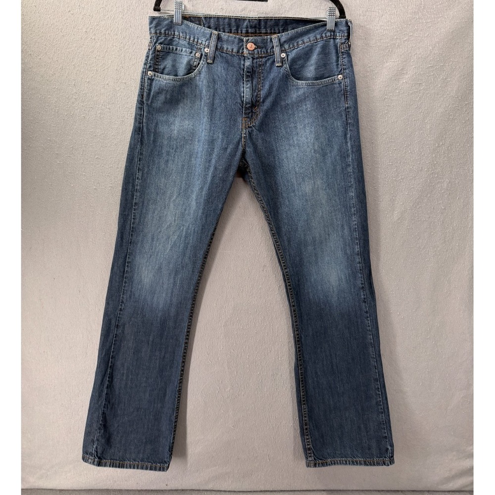 Levi's 527 Slim Boot Jeans Mens Size 34x30 Faded Dark Wash Denim Cotton Rodeo